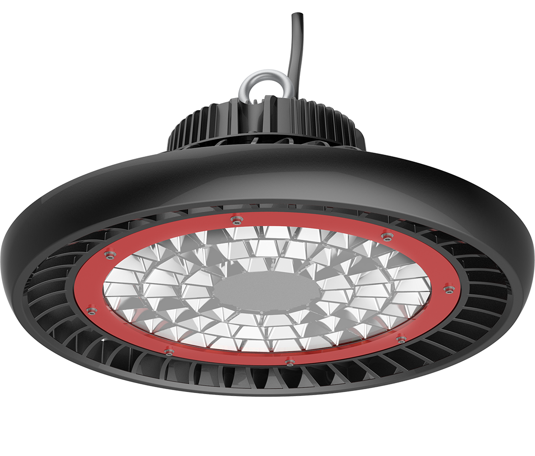 Seitliche Ansicht LED Hallentiefstrahler VENTO plus