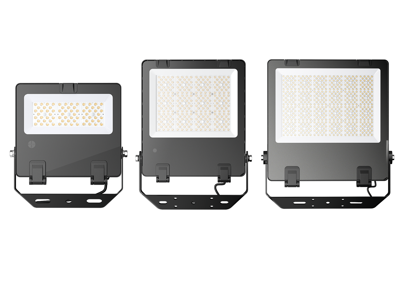 3 Größen-/Leistungsvarianten des LED Multistrahler plus