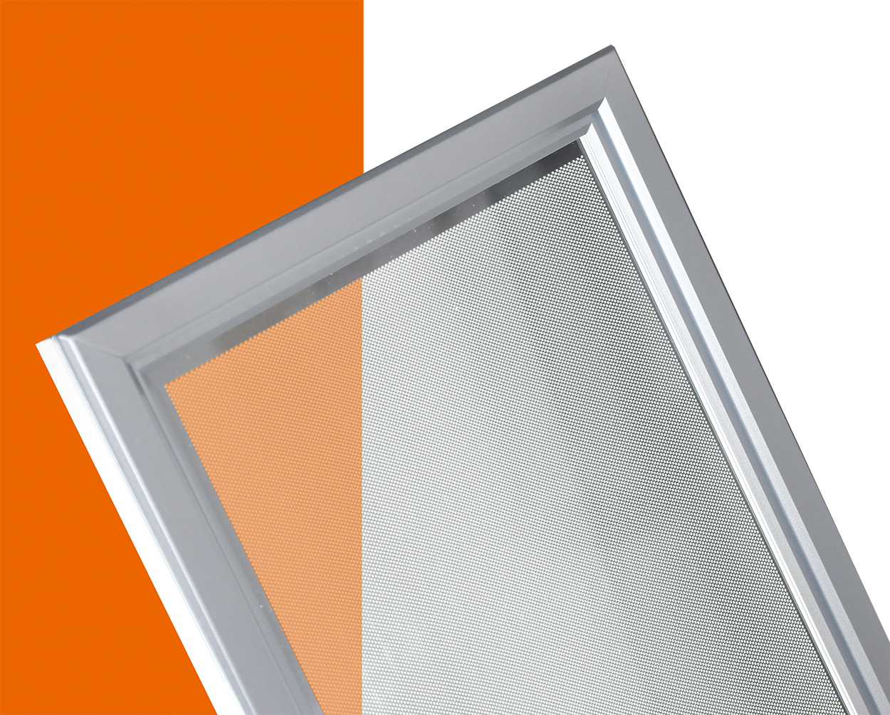 Transluzenter, rechteckiger Diffusor mit gelasertem Acrylglas