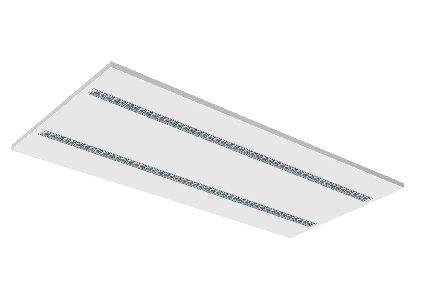 Breites LED Panel NOVO click mit 2-facher Rasteroptik