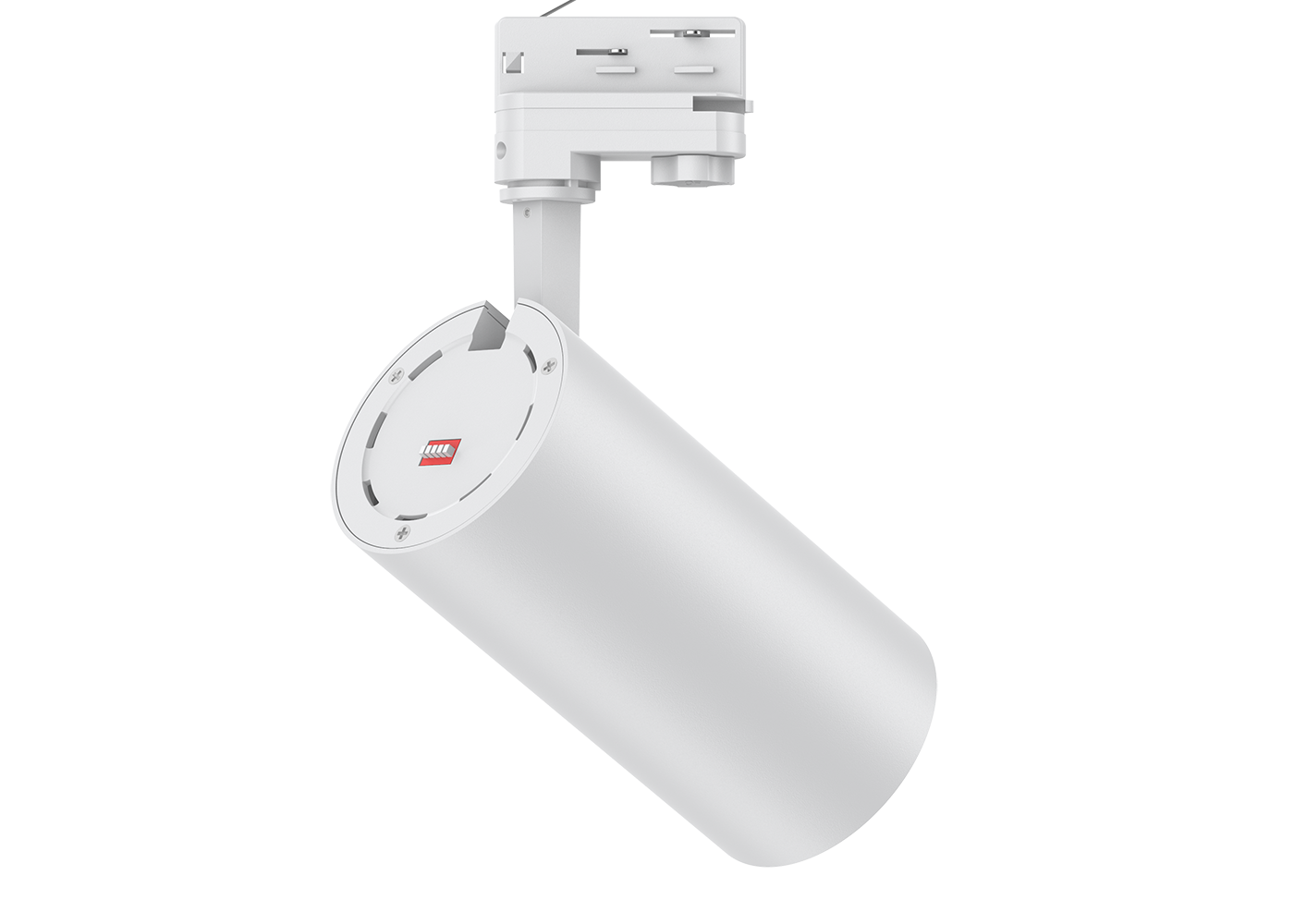 Seitliche Rückansicht LED Tracklight CAMELEO in weiß