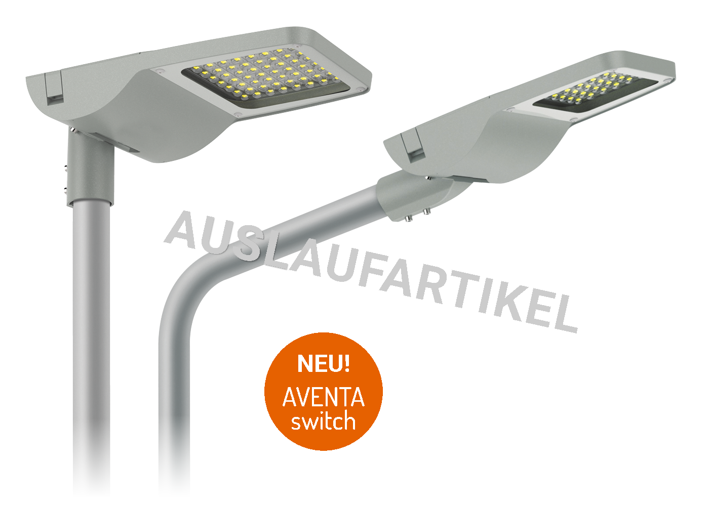 Auslaufartikel - AVENTA als Mastaufsatz- oder Ausleger-Leuchte