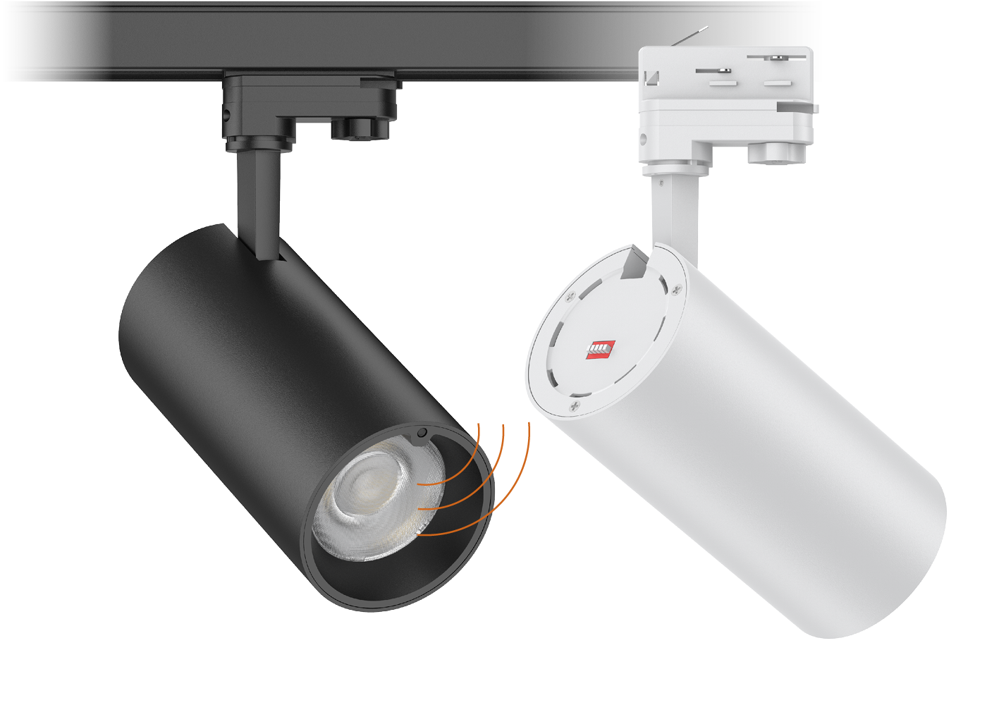 LED Tracklight CAMELEO in schwarz und weiß