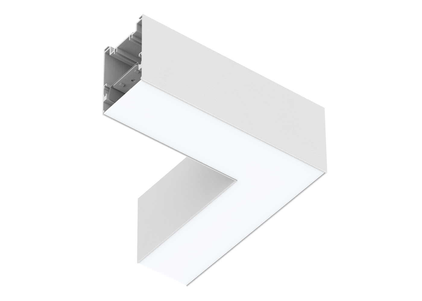Beleuchteter L-Verbinder LED Linearleuchte CENORA, weiß