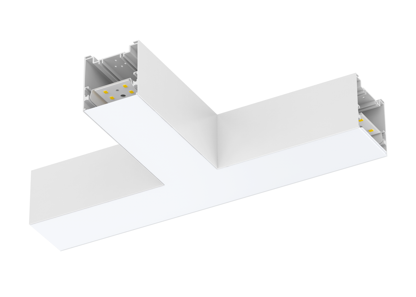 Beleuchteter T-Verbinder LED Linearleuchte CENORA, weiß