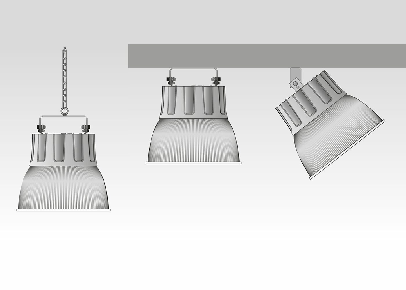 Montageoptionen LED Pendelleuchte DIVA