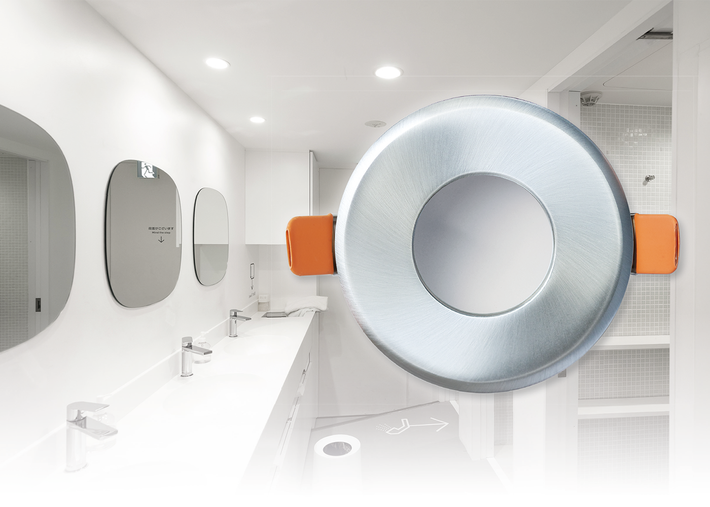 Anwendung Sanitärraum LED Downlight GHOST IP