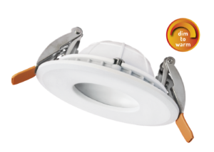 LED Downlight GHOST, weiß mit dim-to-warm-Icon