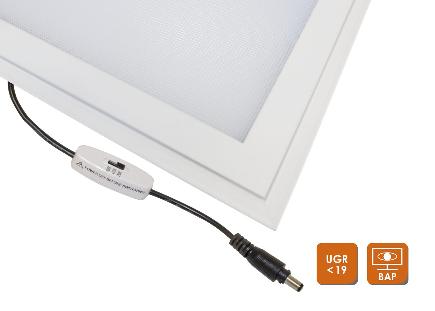 Mikroprismatischer Diffusor mit Icons UGR