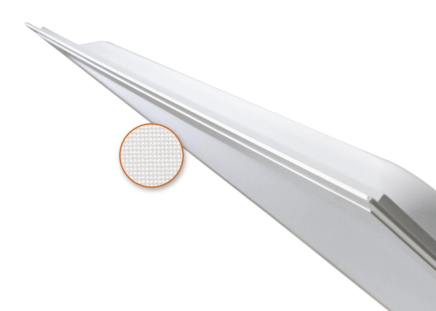 Ausschnitt des mikroprismatischem Diffusor des LED Panel SWITCH plus