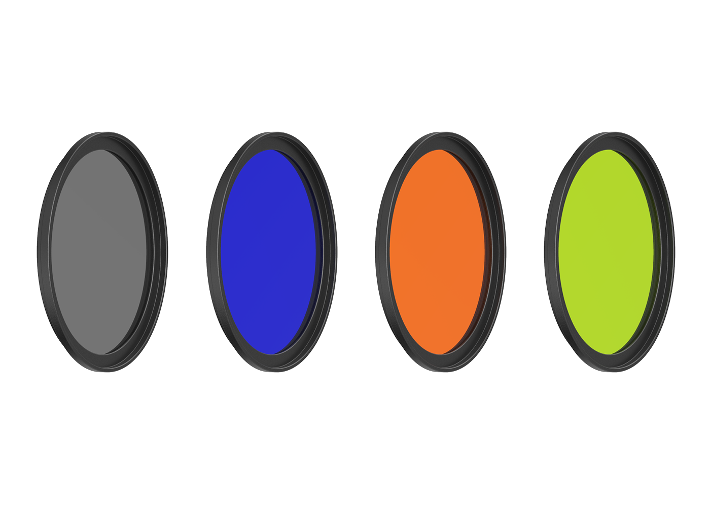Zubehör Farbfilter grau/blau/rot/grün für das Projektor-Objektiv