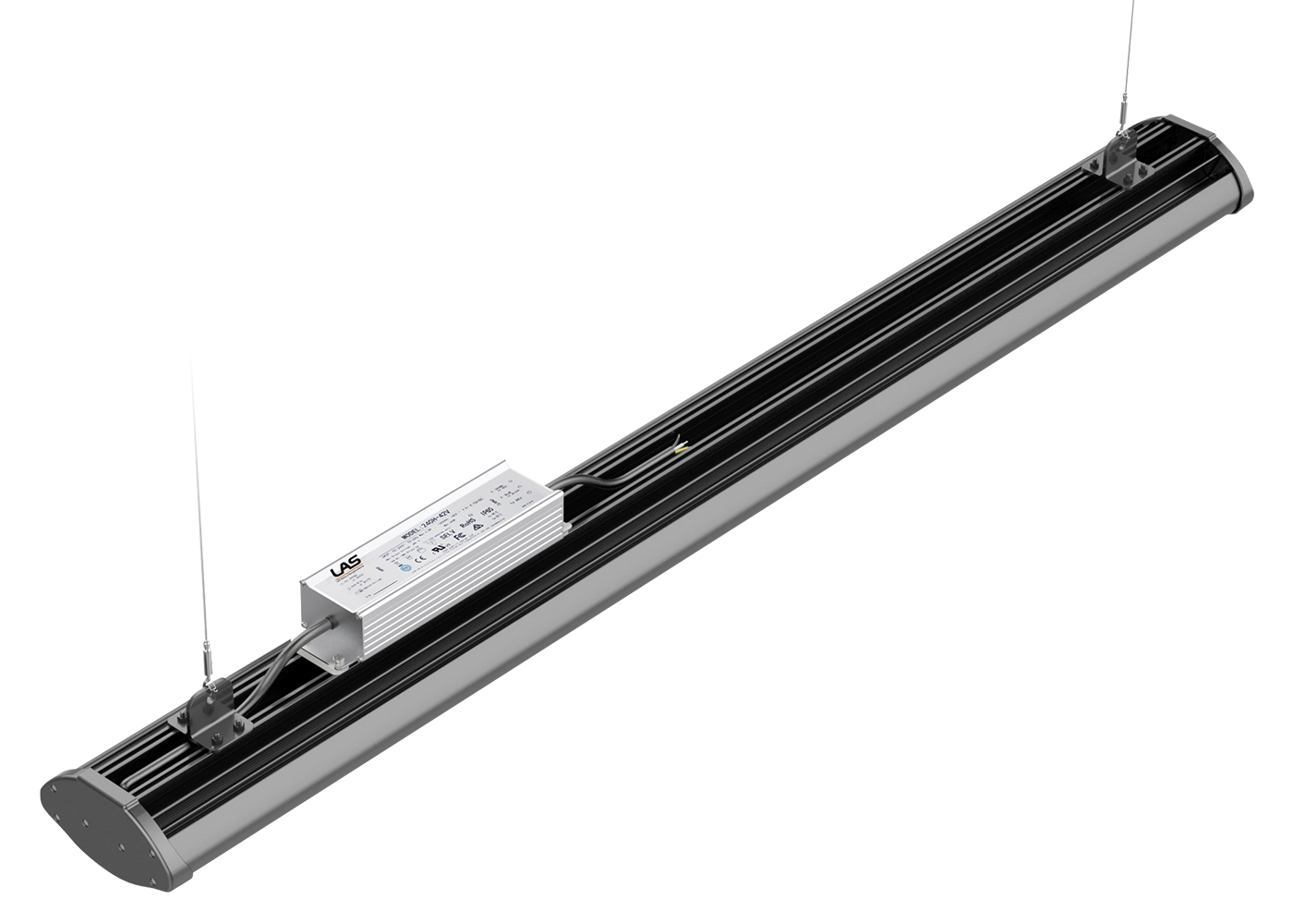 Oberseite der LED Langfeldleuchte INTENZO plus mit entkoppeltem Treiber