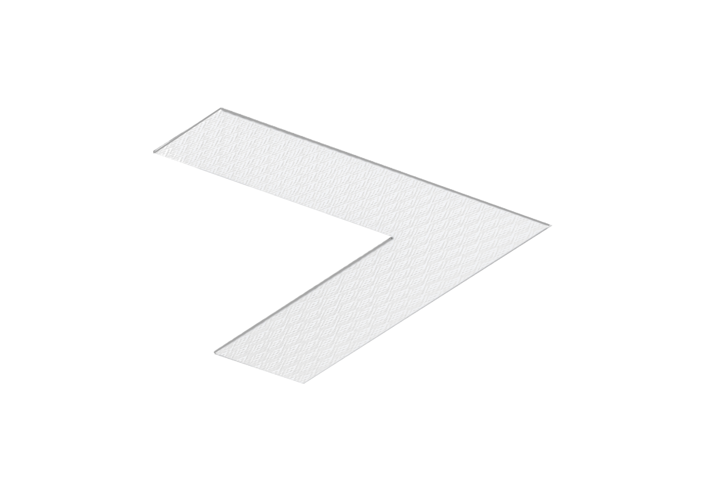 Prismatische Abdeckung für den L-Verbinder der LED Linearleuchte CENORA