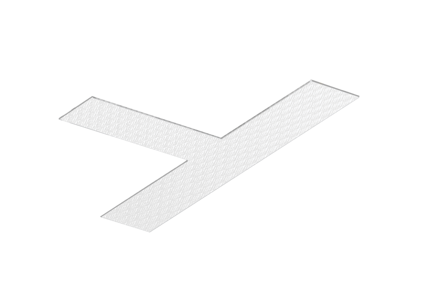 Prismatische Abdeckung für den T-Verbinder der LED Linearleuchte CENORA
