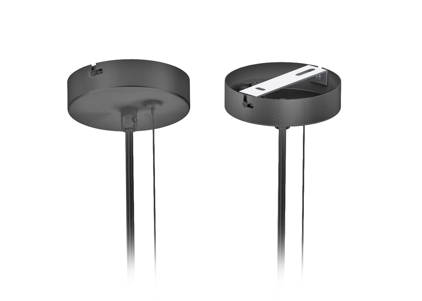 Baldachin / Einspeisung LED Linearleuchte CENORA, schwarz