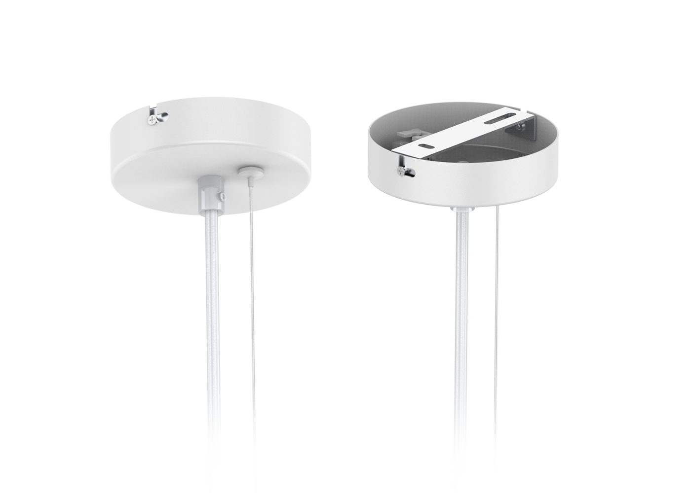 Baldachin / Einspeisung LED Linearleuchte CENORA, weiß