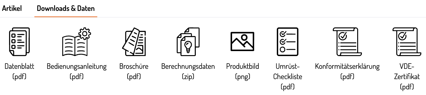 las website produktdownloads