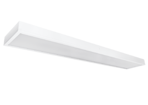 LED Anbauleuchte OPERO mit prismatischem Diffusor in seitlicher Ansicht