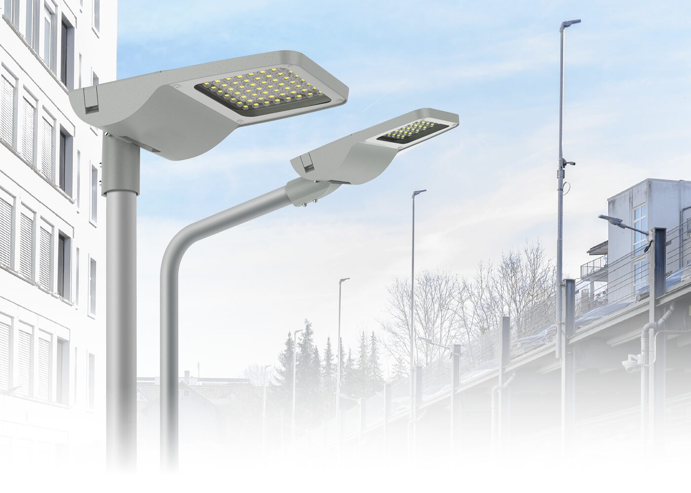 Wegbeleuchtung LED Mastleuchte AVENTA