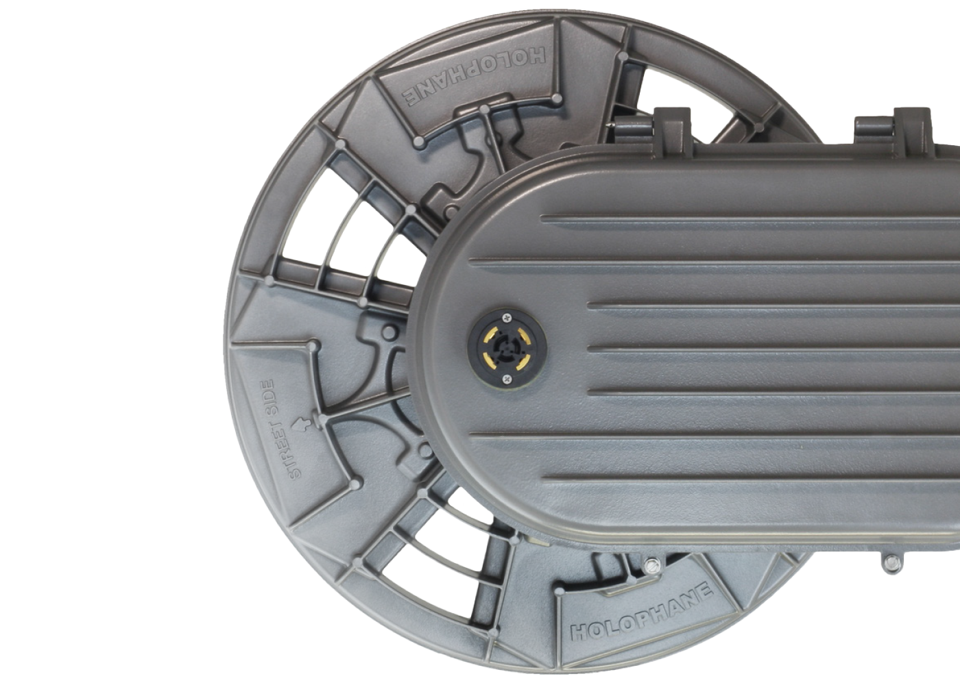 Aufsicht LED Mastleuchte HMAO mit drehbarem, wartungsfreundlichem Gehäuse