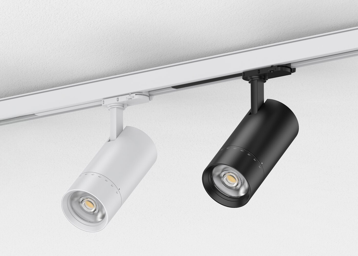 LED Tracklight TALENTO mini schwarz und weiß in Schiene