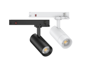 LED Tracklight TALENTO mini schwarz und weiß in Frontansicht