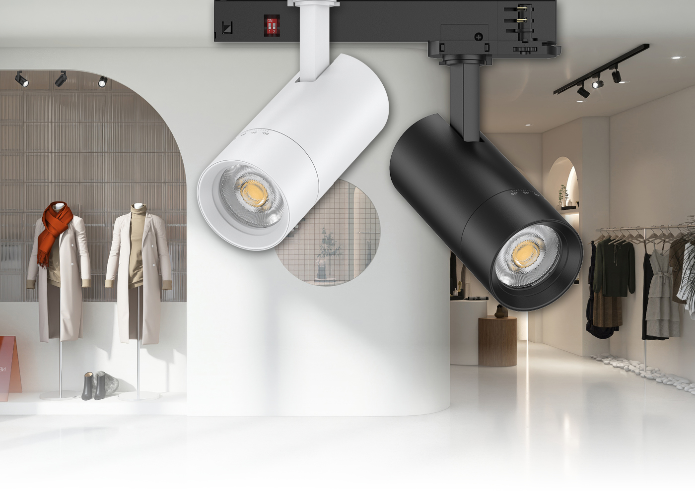 Anwendung Shop LED Tracklight TALENTO mini für eine gezielte, farbechte Ausleuchtung