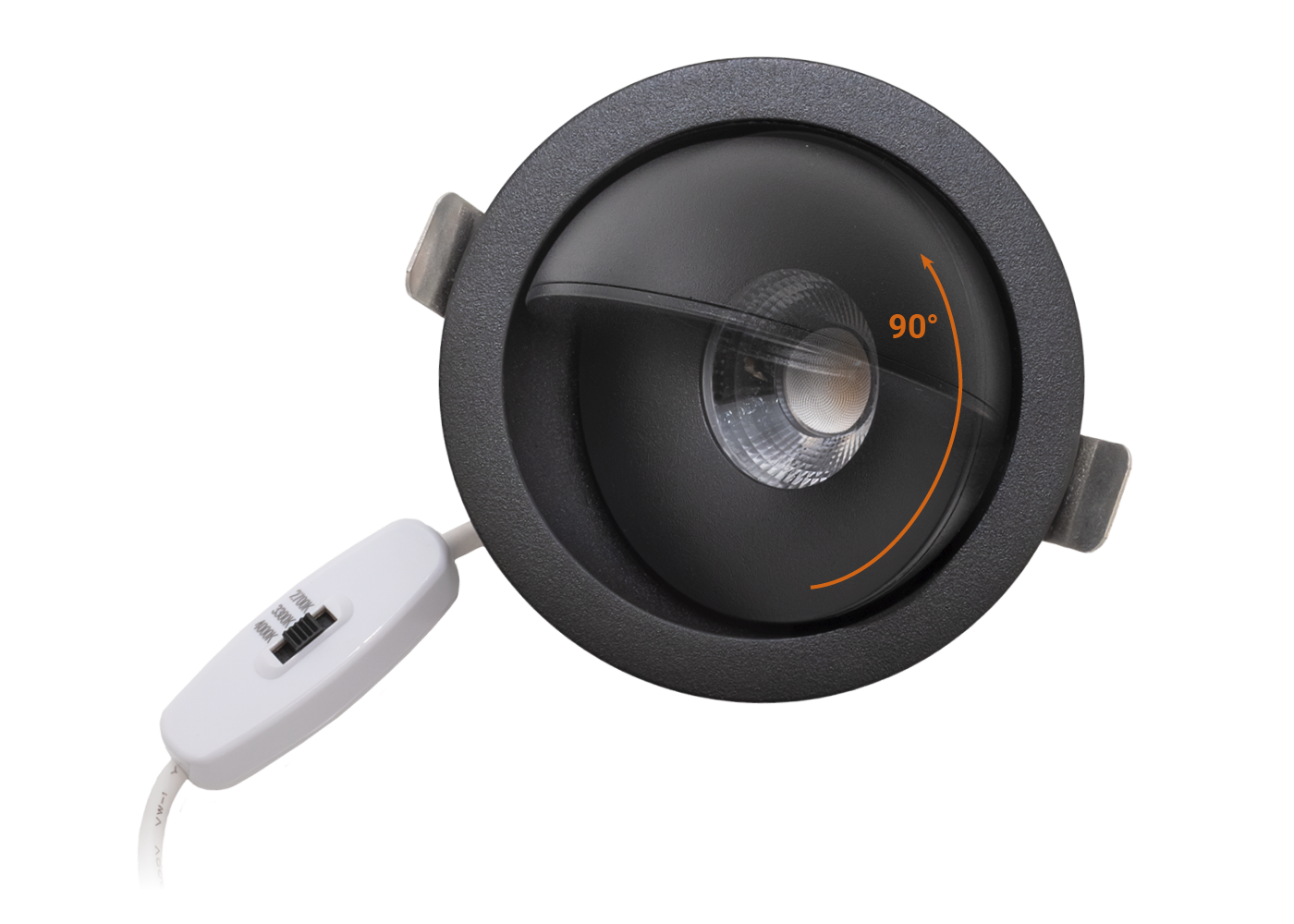 90° schwenkbares LED Downlight MOVO für eine gezielte Ausleuchtung