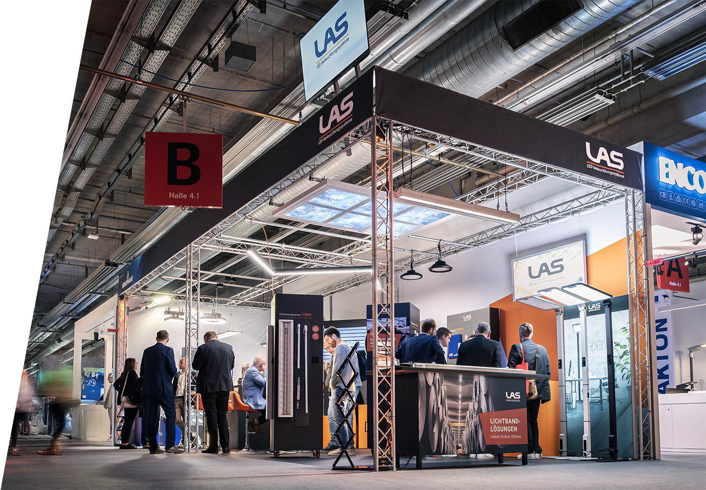 LAS und Holophane Messestand auf der light+building mit zahlreichen Produktneuheiten