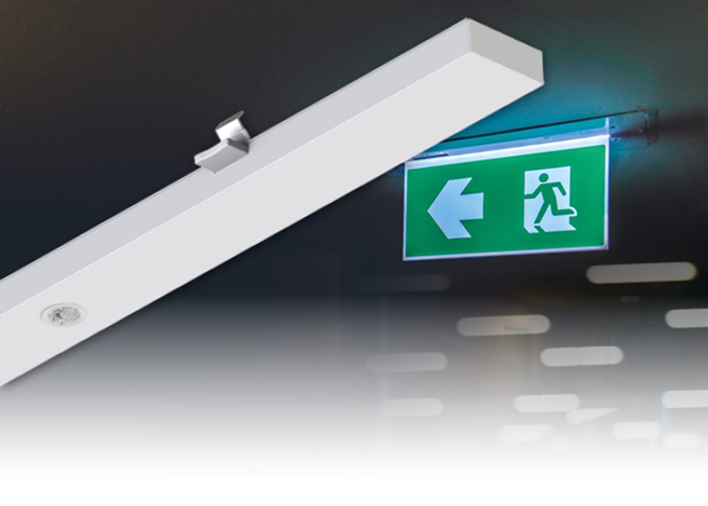 LED Universalmodul FLEXO Not mit Notlicht bei Stromausfall, passend zum FLEXO System