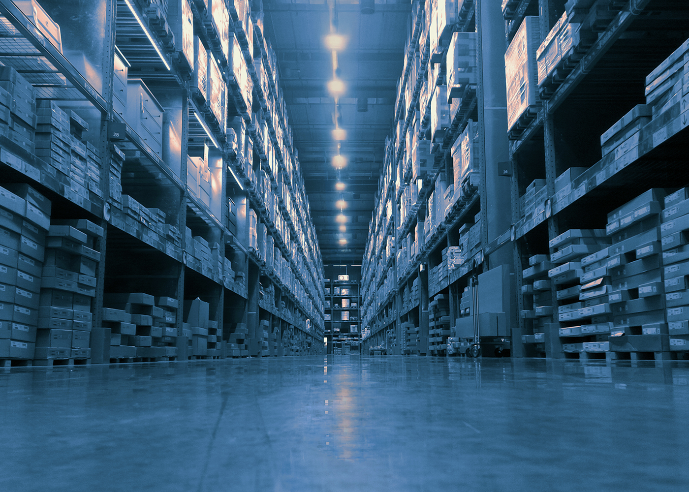 Anwendung Lager LED Universalmodul FLEXO Not mit Notlicht bei Stromausfall