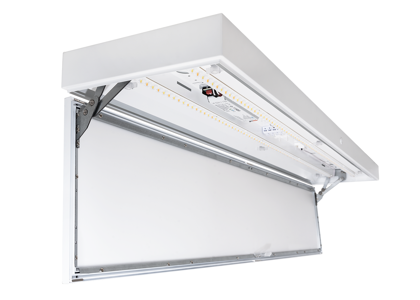 LED Anbauleuchte OPERO mit stabilen Scharnierem und robustem Gehäuse