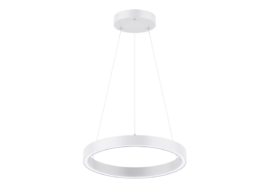 LED Pendelleuchte CENORA rund, 60 cm weiß