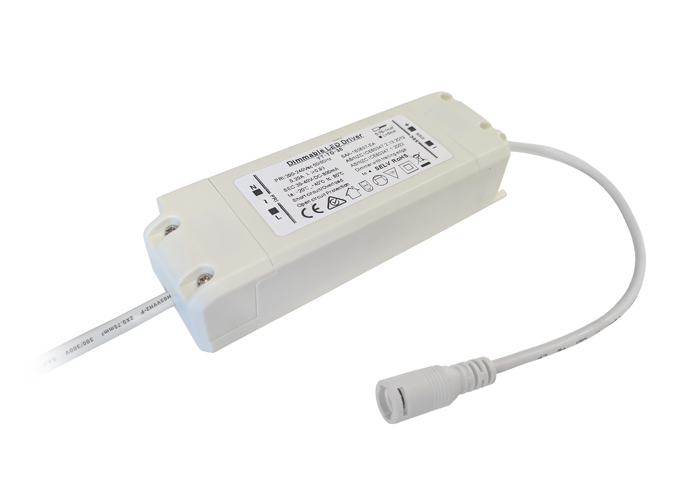 LED Treiber mit Phasenan-/abschnitt-Dimmung oder ON/OFF
